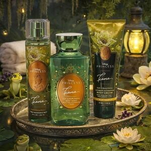 Disney Tiana BBW 3pc Set ♡ FF Mist ♡ Body Wash ♡ Body Cream ♡ Bath & Body Works